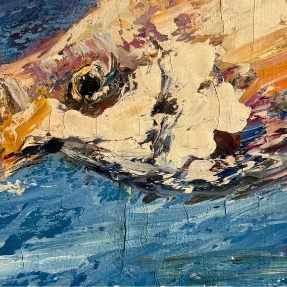 🆕 “Koi Serenity” Orig Oil Painting on Canvas Signed by Artist 🧑‍🎨 Harmony - Picture 12 of 16